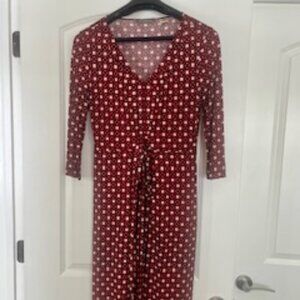 Tommy Bahama Red Multi-Print Silk Dress. Size Medium (8/10)
